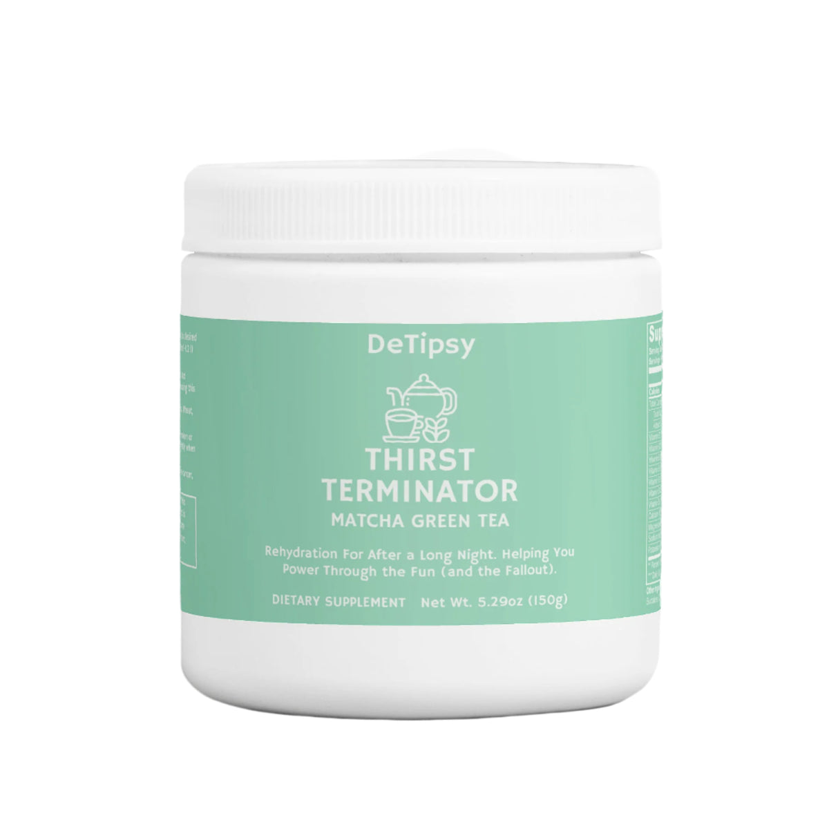 Thirst Terminator ™ Hydration Powder (Matcha Green Tea)